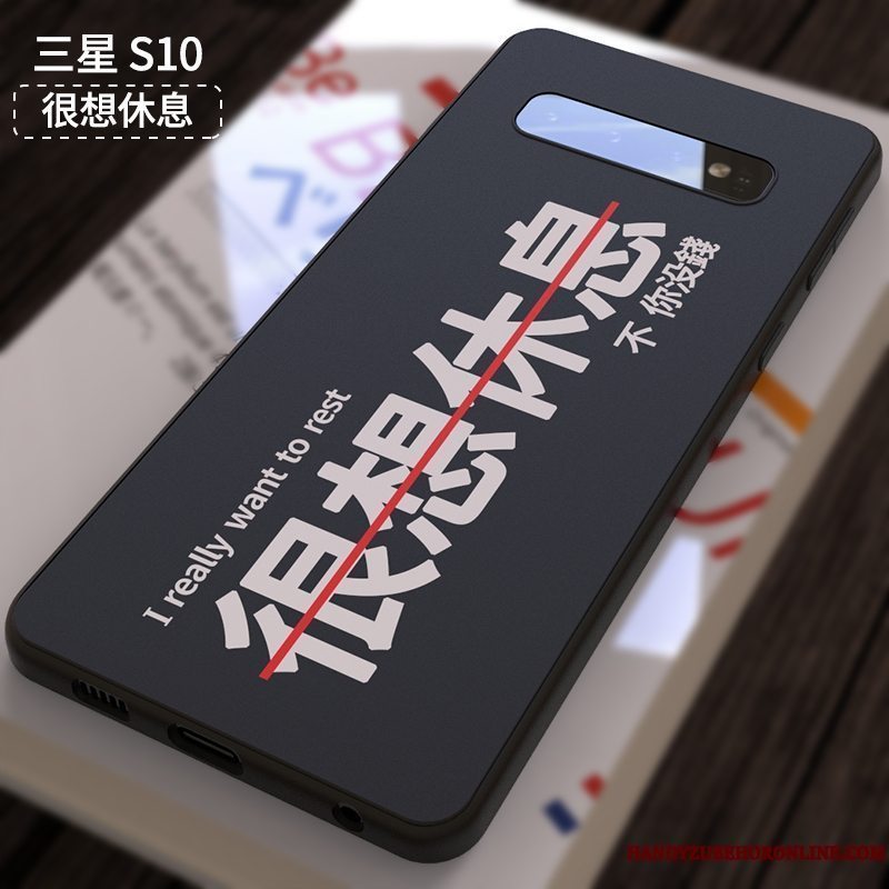 Etui Samsung Galaxy S10 Kreativ Af Personlighed Telefon, Cover Samsung Galaxy S10 Tasker Smuk Nubuck