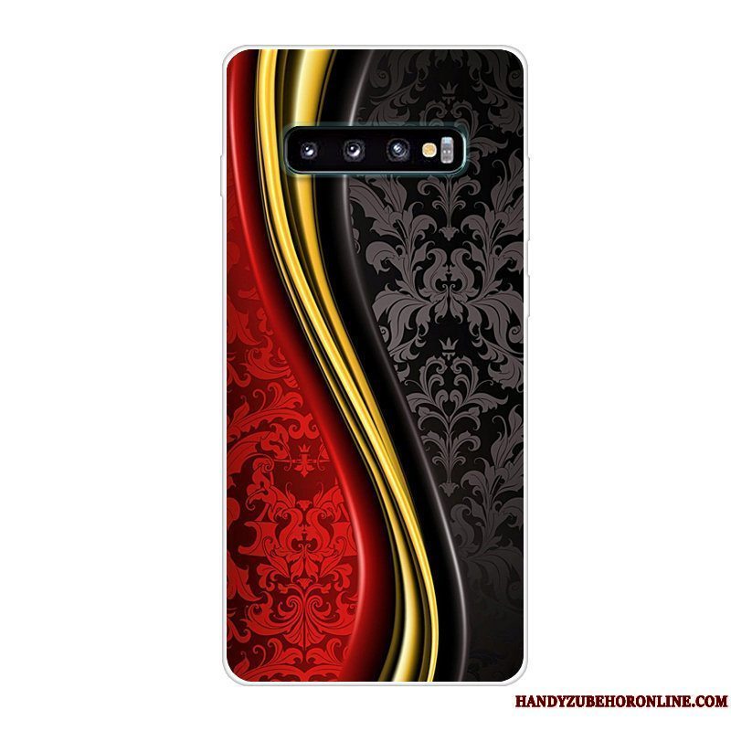 Etui Samsung Galaxy S10 Kreativ Telefonrød, Cover Samsung Galaxy S10 Silikone Anti-fald