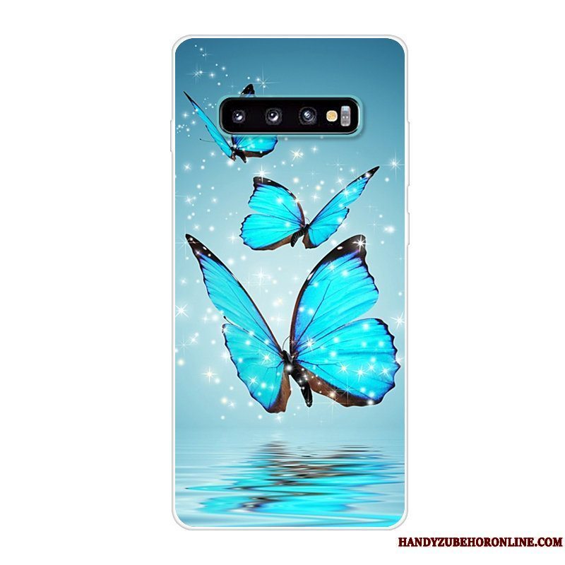 Etui Samsung Galaxy S10 Kreativ Telefonrød, Cover Samsung Galaxy S10 Silikone Anti-fald