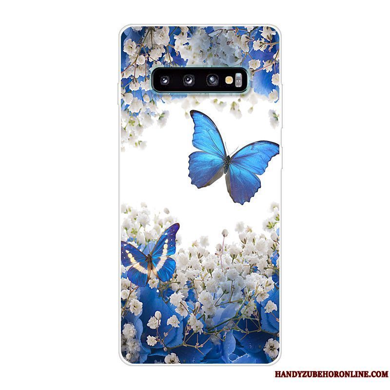 Etui Samsung Galaxy S10 Kreativ Telefonrød, Cover Samsung Galaxy S10 Silikone Anti-fald