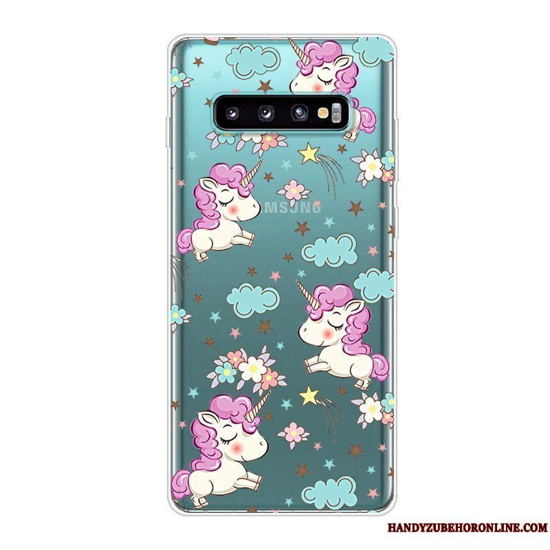 Etui Samsung Galaxy S10 Kreativ Telefonrød, Cover Samsung Galaxy S10 Silikone Anti-fald