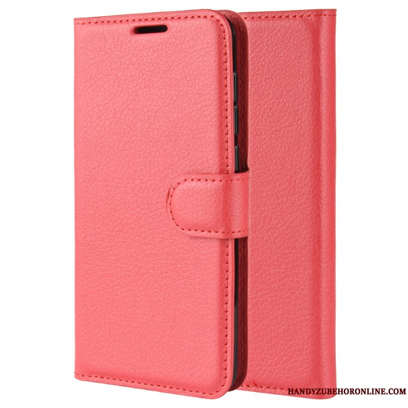 Etui Samsung Galaxy S10 Lite Beskyttelse Litchi Anti-fald, Cover Samsung Galaxy S10 Lite Blå Mønster