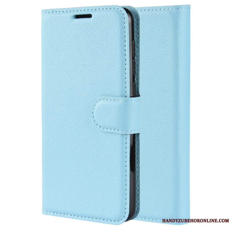 Etui Samsung Galaxy S10 Lite Beskyttelse Litchi Anti-fald, Cover Samsung Galaxy S10 Lite Blå Mønster