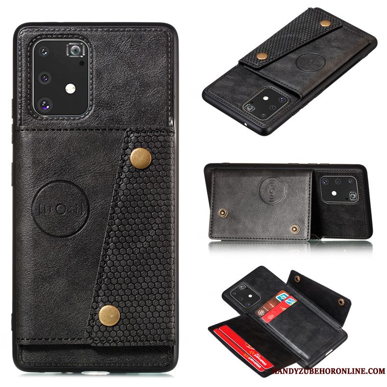 Etui Samsung Galaxy S10 Lite Læder Gul Nubuck, Cover Samsung Galaxy S10 Lite Support Telefon