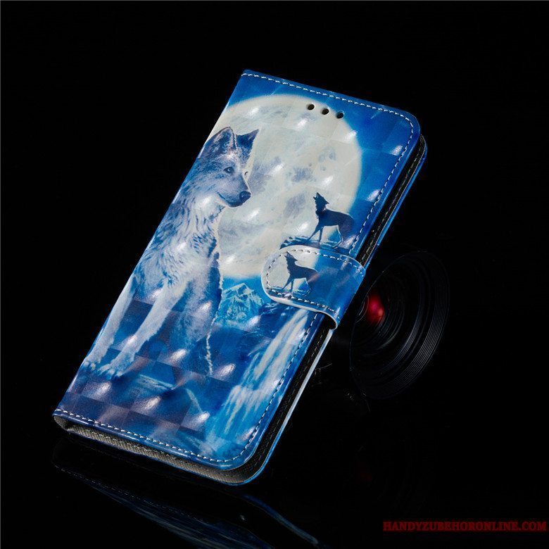 Etui Samsung Galaxy S10 Læder Telefonblå, Cover Samsung Galaxy S10 Beskyttelse