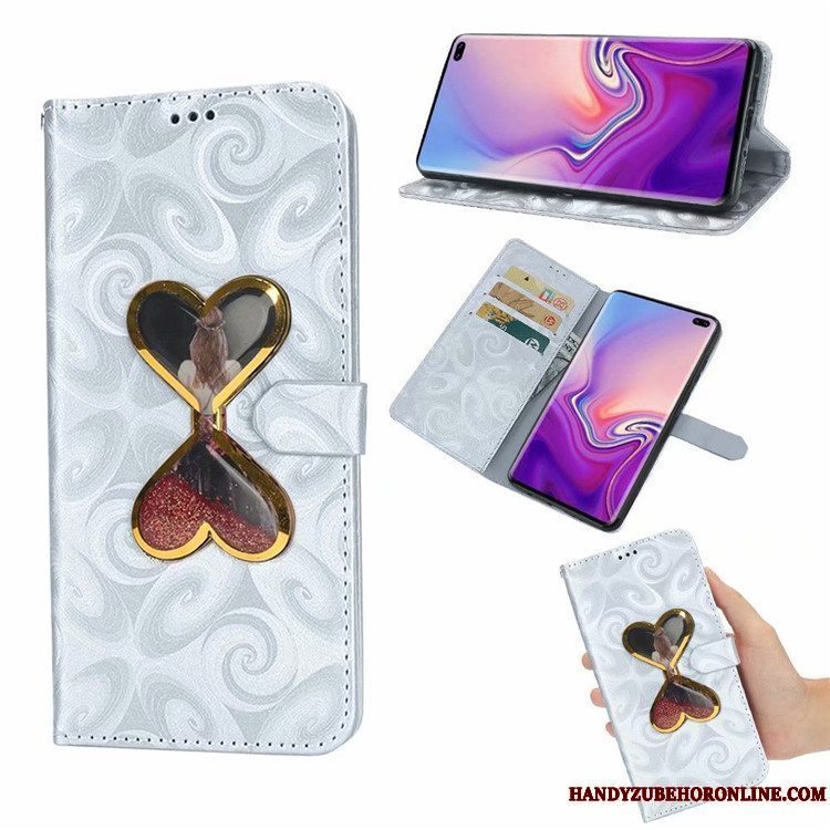 Etui Samsung Galaxy S10 Malet Kærlighed Telefon, Cover Samsung Galaxy S10 Folio Quicksand Anti-fald