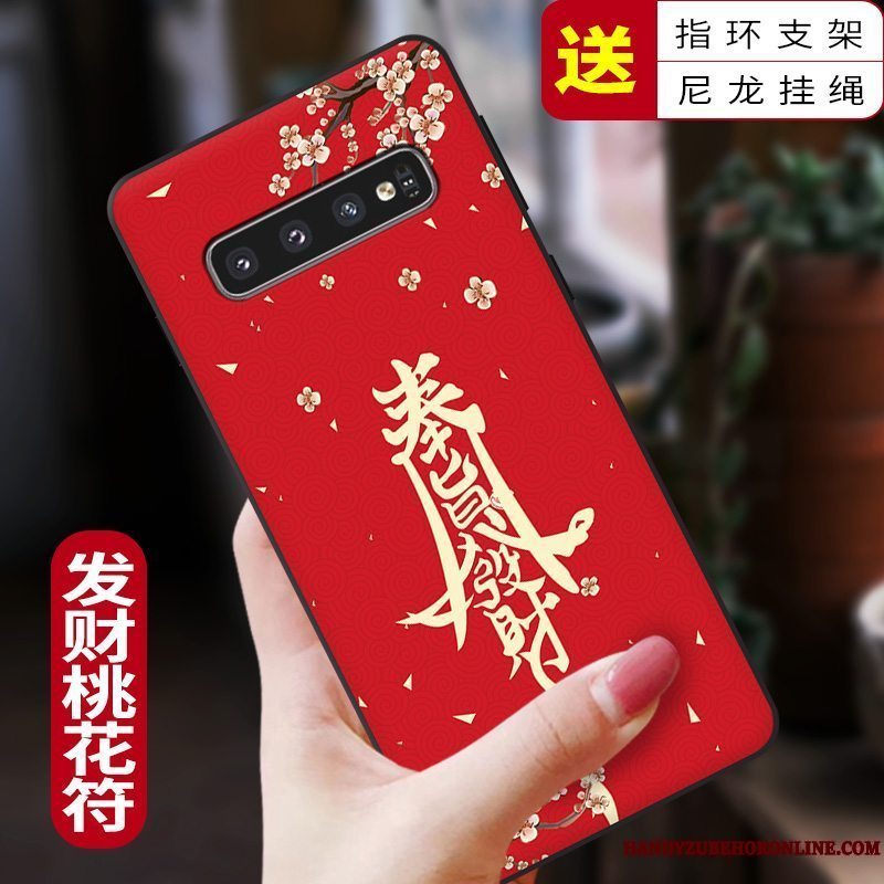 Etui Samsung Galaxy S10+ Silikone Af Personlighed Telefon, Cover Samsung Galaxy S10+ Kreativ Ny Kinesisk Stil