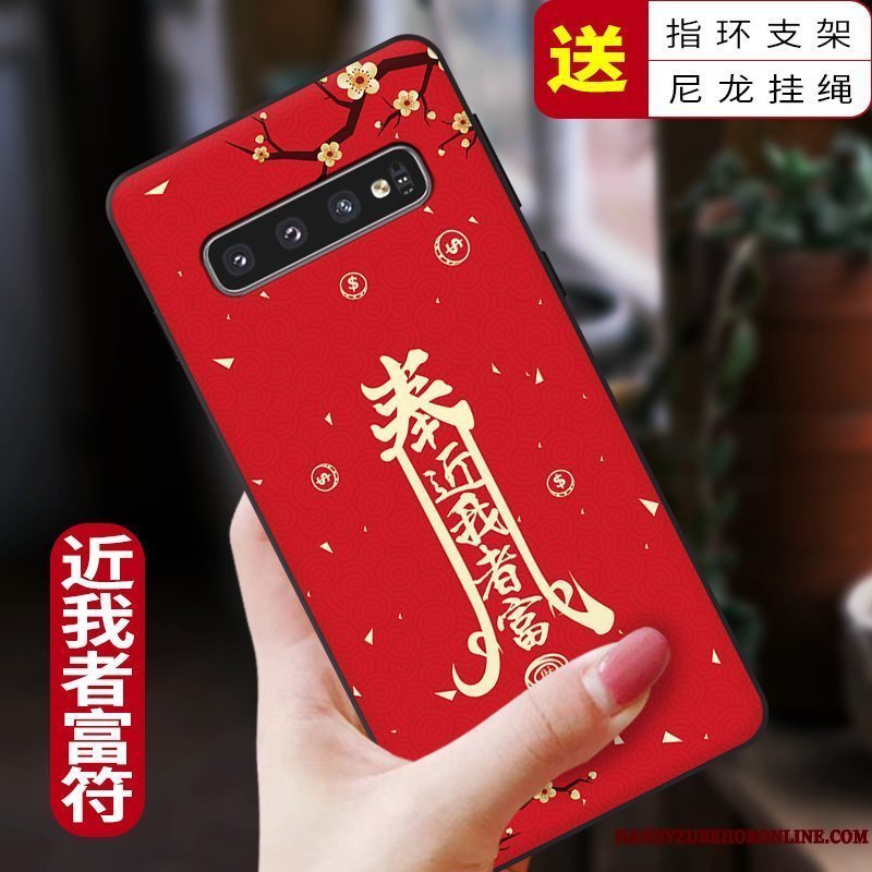 Etui Samsung Galaxy S10+ Silikone Af Personlighed Telefon, Cover Samsung Galaxy S10+ Kreativ Ny Kinesisk Stil