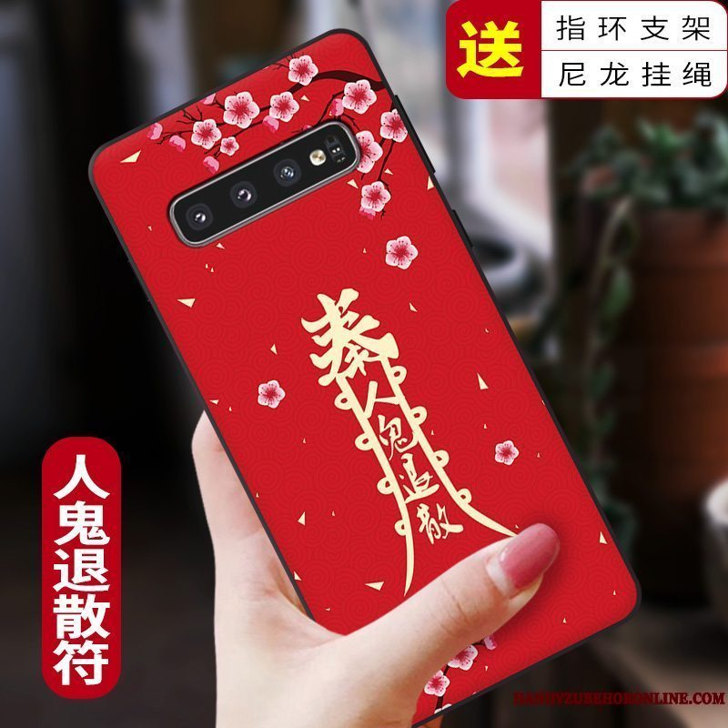 Etui Samsung Galaxy S10+ Silikone Af Personlighed Telefon, Cover Samsung Galaxy S10+ Kreativ Ny Kinesisk Stil