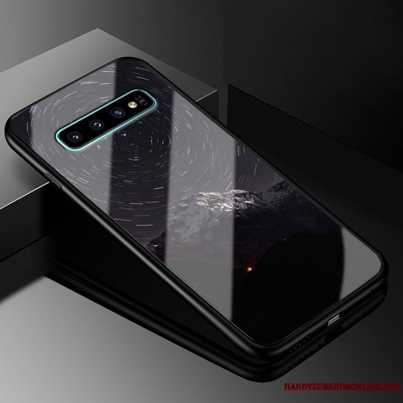 Etui Samsung Galaxy S10+ Silikone Anti-fald Trendy, Cover Samsung Galaxy S10+ Tasker Stjerneklar Telefon