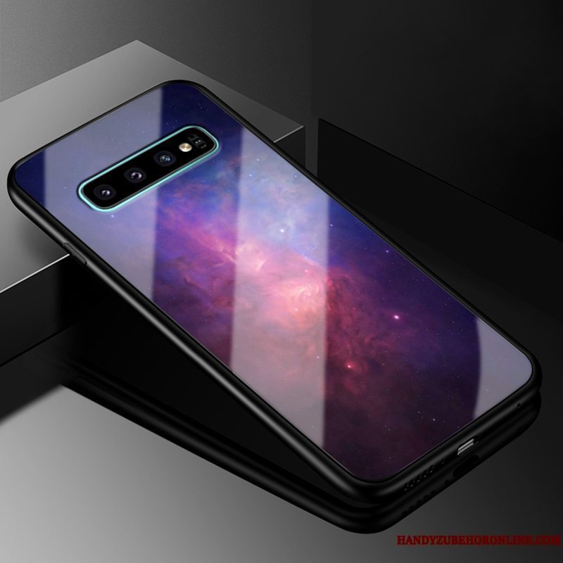 Etui Samsung Galaxy S10+ Silikone Anti-fald Trendy, Cover Samsung Galaxy S10+ Tasker Stjerneklar Telefon