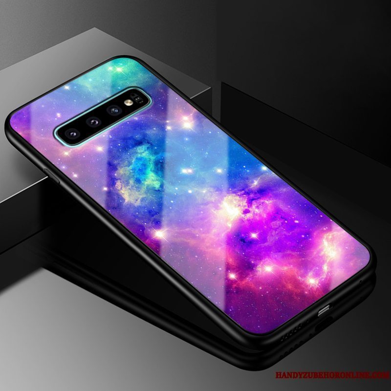 Etui Samsung Galaxy S10+ Silikone Anti-fald Trendy, Cover Samsung Galaxy S10+ Tasker Stjerneklar Telefon