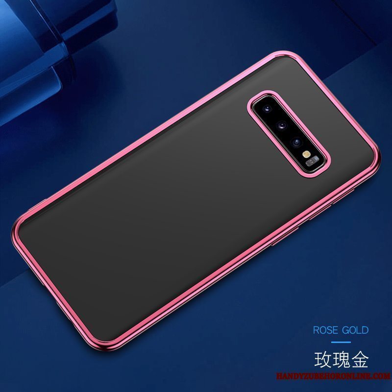 Etui Samsung Galaxy S10+ Silikone Trend Trendy, Cover Samsung Galaxy S10+ Blød Gennemsigtig Gul