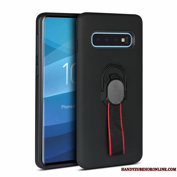 Etui Samsung Galaxy S10+ Support Cyan Anti-fald, Cover Samsung Galaxy S10+ Beskyttelse Telefonbil