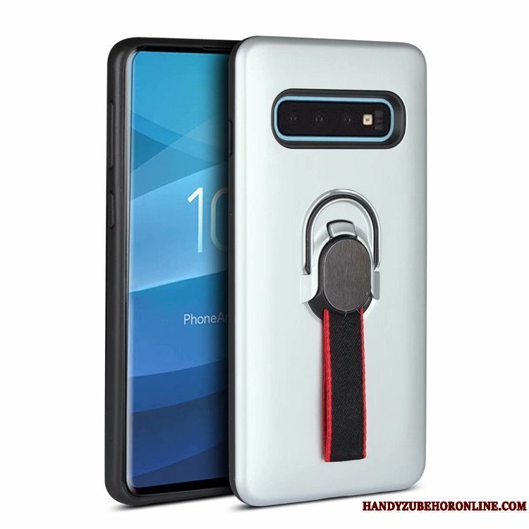 Etui Samsung Galaxy S10+ Support Cyan Anti-fald, Cover Samsung Galaxy S10+ Beskyttelse Telefonbil