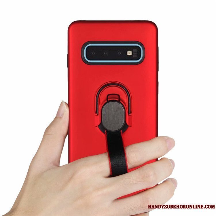 Etui Samsung Galaxy S10+ Support Cyan Anti-fald, Cover Samsung Galaxy S10+ Beskyttelse Telefonbil