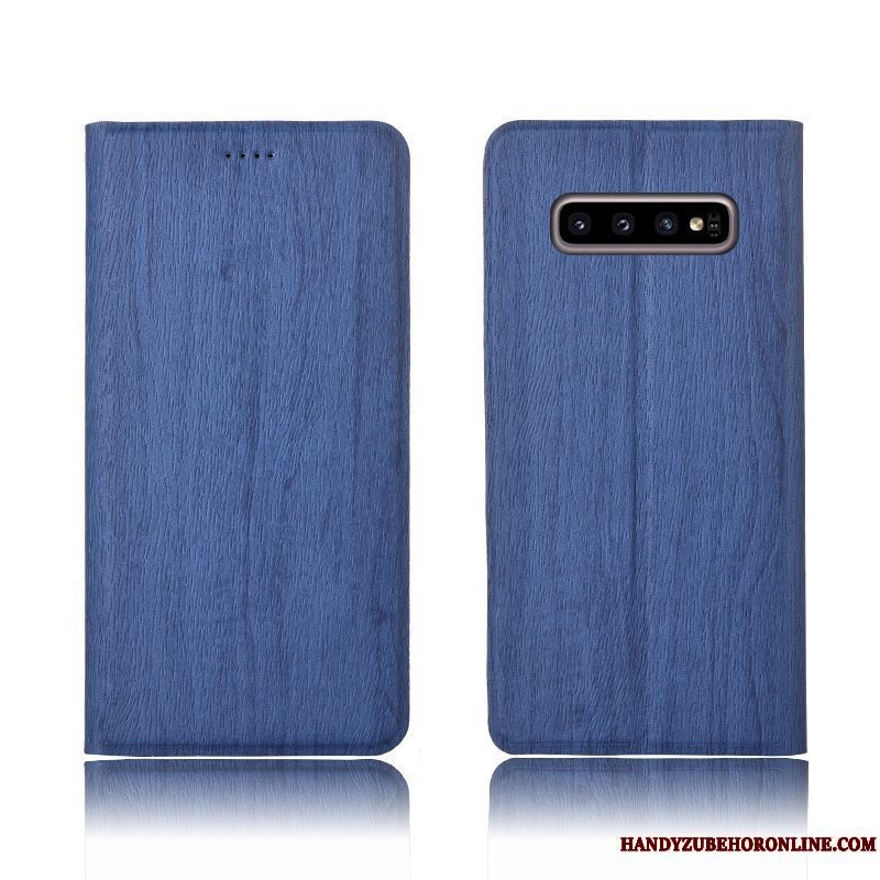 Etui Samsung Galaxy S10 Tasker Anti-fald Mønster, Cover Samsung Galaxy S10 Folio Ny Tree