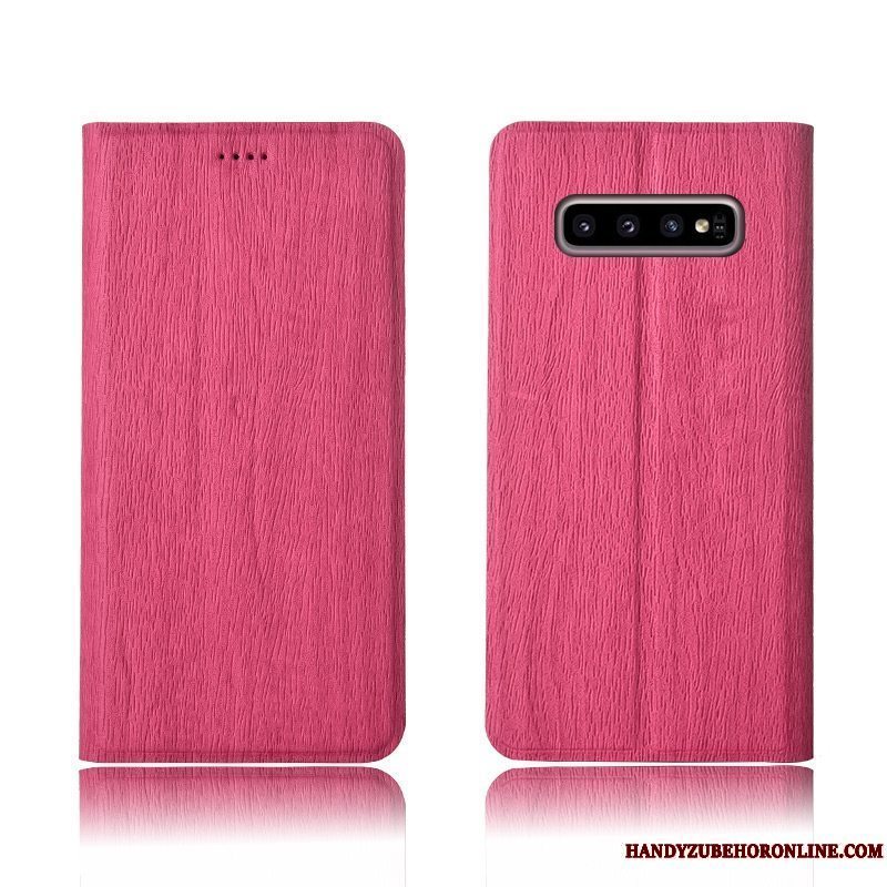 Etui Samsung Galaxy S10 Tasker Anti-fald Mønster, Cover Samsung Galaxy S10 Folio Ny Tree