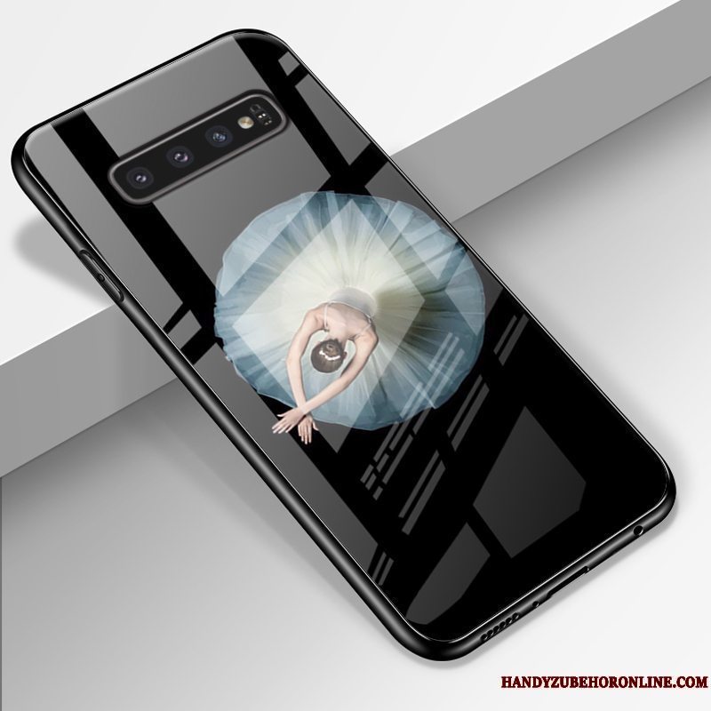 Etui Samsung Galaxy S10 Tasker Blå Glas, Cover Samsung Galaxy S10 Beskyttelse Trend Telefon