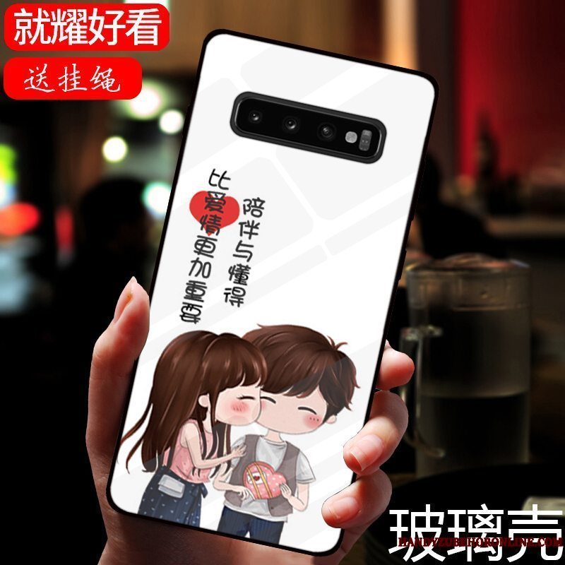 Etui Samsung Galaxy S10 Tasker Frisk Tilpas, Cover Samsung Galaxy S10 Mønster Grøn