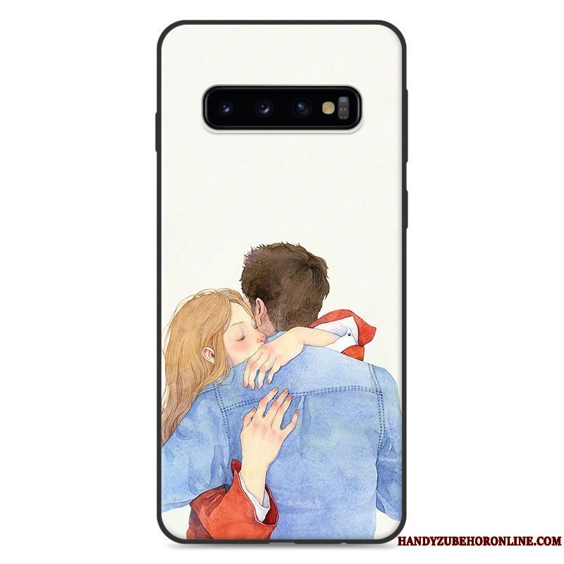 Etui Samsung Galaxy S10 Tasker Grøn Hængende Ornamenter, Cover Samsung Galaxy S10 Lille Sektion Telefon