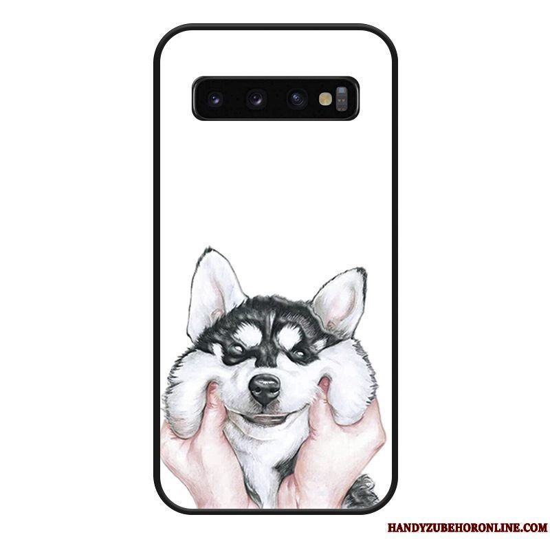 Etui Samsung Galaxy S10 Tasker Hund Hængende Ornamenter, Cover Samsung Galaxy S10 Cartoon Trendy Nuttet