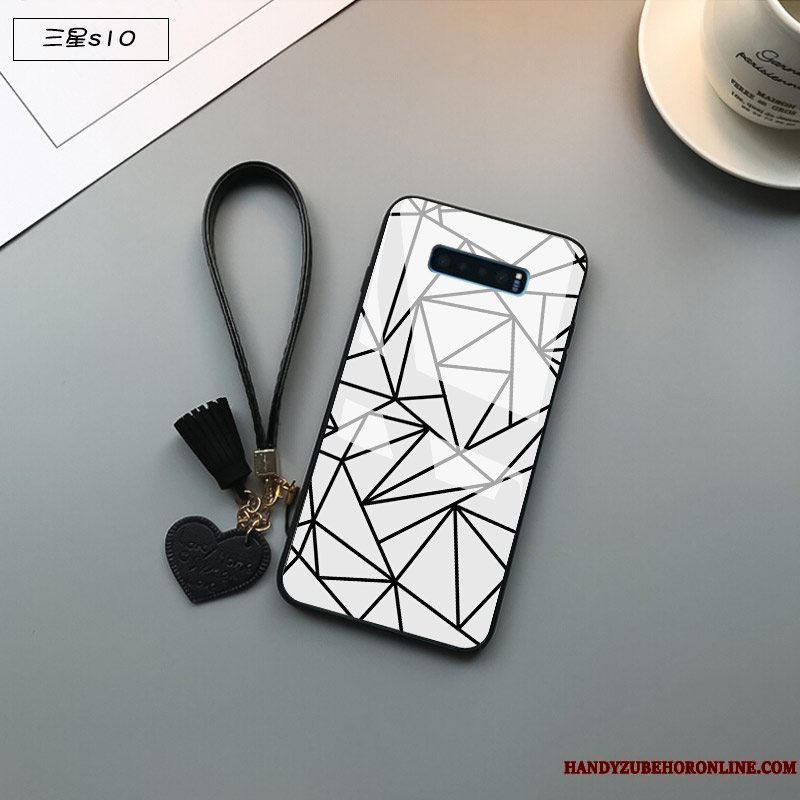 Etui Samsung Galaxy S10 Tasker Let Tynd Anti-fald, Cover Samsung Galaxy S10 Beskyttelse Telefonglas