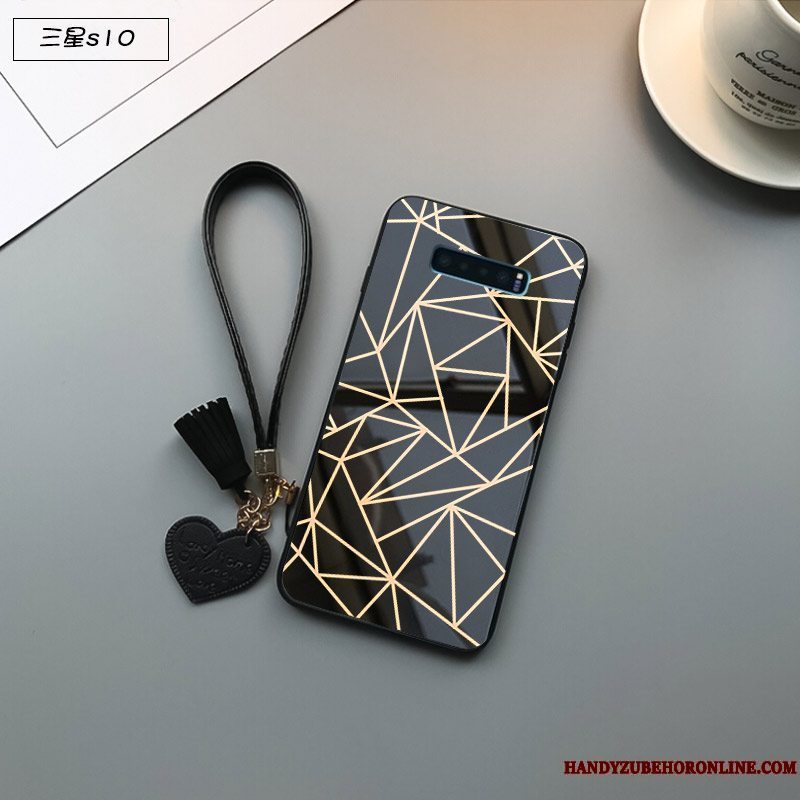 Etui Samsung Galaxy S10 Tasker Let Tynd Anti-fald, Cover Samsung Galaxy S10 Beskyttelse Telefonglas