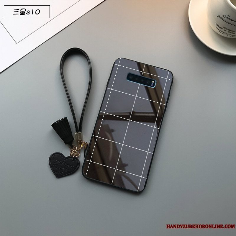 Etui Samsung Galaxy S10 Tasker Let Tynd Anti-fald, Cover Samsung Galaxy S10 Beskyttelse Telefonglas