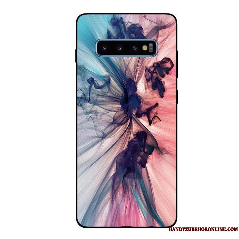 Etui Samsung Galaxy S10 Tasker Nubuck Anti-fald, Cover Samsung Galaxy S10 Beskyttelse Sort Tilpas