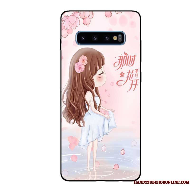 Etui Samsung Galaxy S10 Tasker Nubuck Anti-fald, Cover Samsung Galaxy S10 Beskyttelse Sort Tilpas