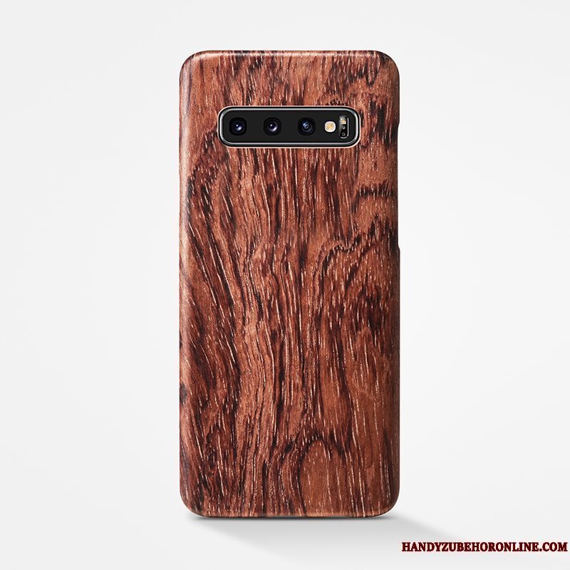 Etui Samsung Galaxy S10+ Træ Tynd Bagdæksel, Cover Samsung Galaxy S10+ Tasker Simple Træ