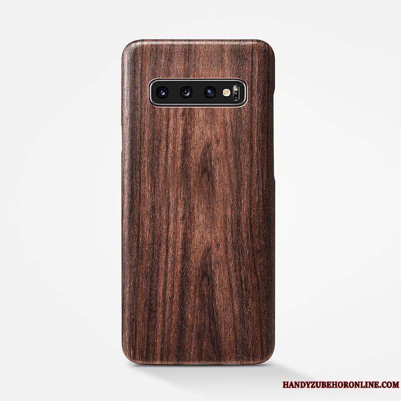 Etui Samsung Galaxy S10+ Træ Tynd Bagdæksel, Cover Samsung Galaxy S10+ Tasker Simple Træ