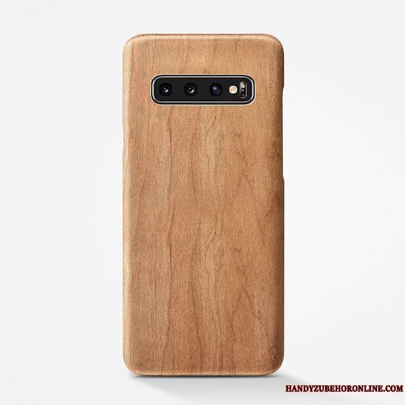 Etui Samsung Galaxy S10+ Træ Tynd Bagdæksel, Cover Samsung Galaxy S10+ Tasker Simple Træ