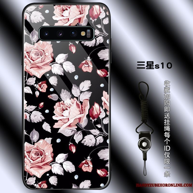 Etui Samsung Galaxy S10 Vintage Blomster Telefon, Cover Samsung Galaxy S10 Beskyttelse Simple Anti-fald