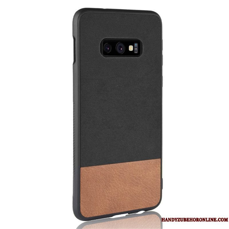 Etui Samsung Galaxy S10e Beskyttelse Grå Denim, Cover Samsung Galaxy S10e Læder Telefonhård