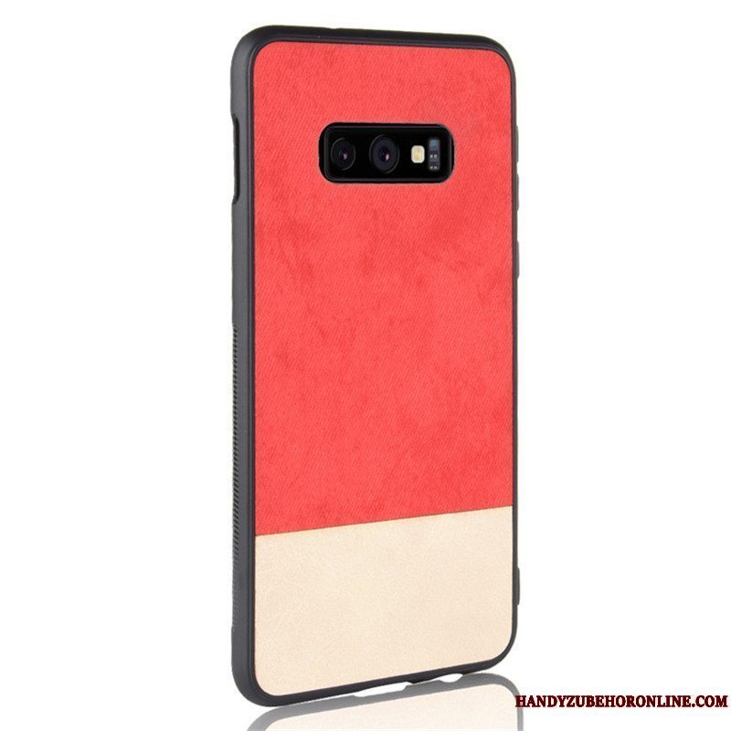 Etui Samsung Galaxy S10e Beskyttelse Grå Denim, Cover Samsung Galaxy S10e Læder Telefonhård