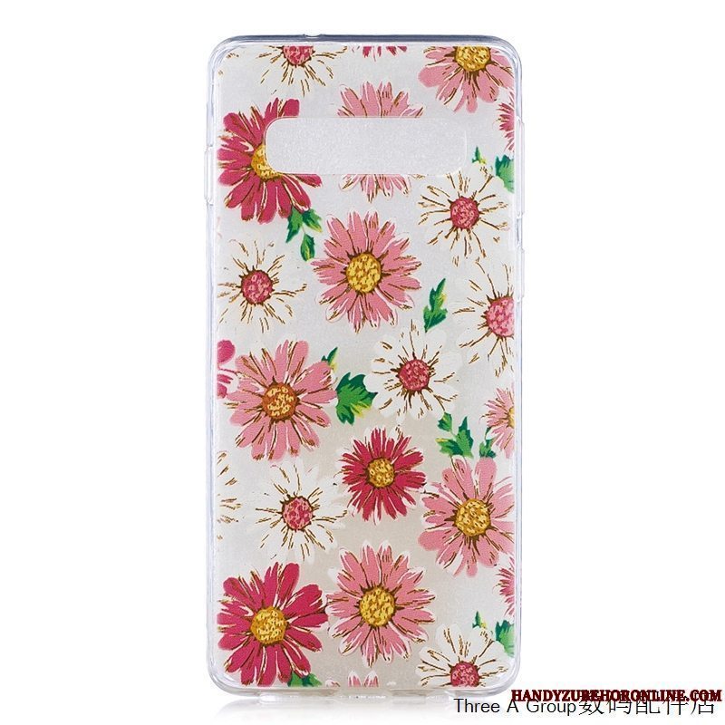 Etui Samsung Galaxy S10e Beskyttelse Grøn Telefon, Cover Samsung Galaxy S10e Cartoon Anti-fald