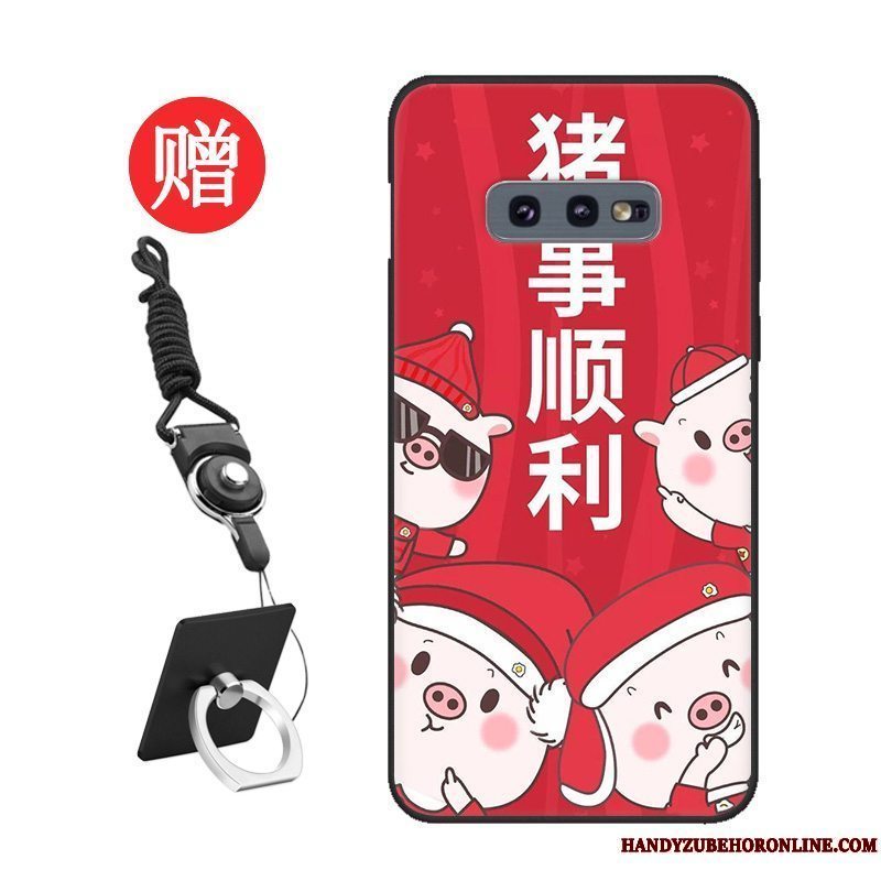 Etui Samsung Galaxy S10e Beskyttelse Net Red Tilpas, Cover Samsung Galaxy S10e Af Personlighed Skærmbeskyttelse