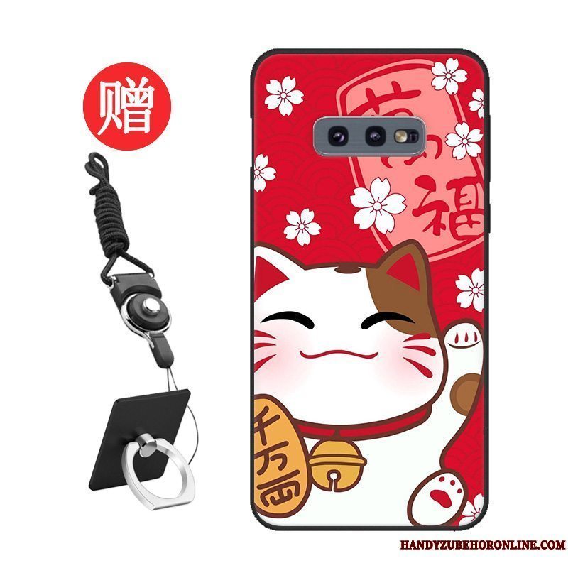 Etui Samsung Galaxy S10e Beskyttelse Net Red Tilpas, Cover Samsung Galaxy S10e Af Personlighed Skærmbeskyttelse