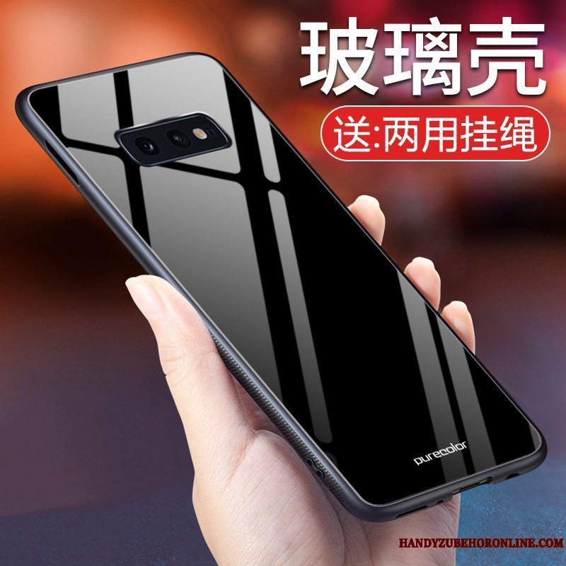 Etui Samsung Galaxy S10e Beskyttelse Ny Trend, Cover Samsung Galaxy S10e Silikone Hærdet Glas Simple