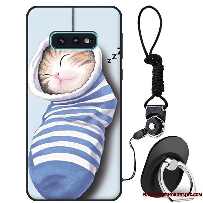 Etui Samsung Galaxy S10e Beskyttelse Smuk Anti-fald, Cover Samsung Galaxy S10e Cartoon Hvid Telefon