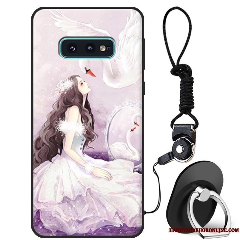 Etui Samsung Galaxy S10e Beskyttelse Smuk Anti-fald, Cover Samsung Galaxy S10e Cartoon Hvid Telefon