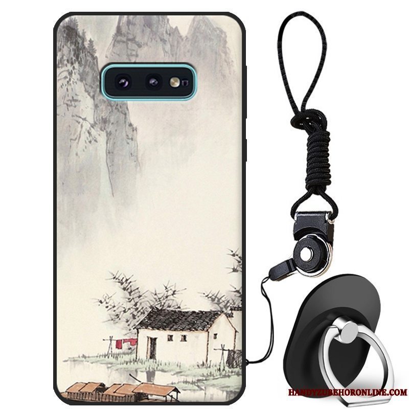 Etui Samsung Galaxy S10e Beskyttelse Smuk Anti-fald, Cover Samsung Galaxy S10e Cartoon Hvid Telefon