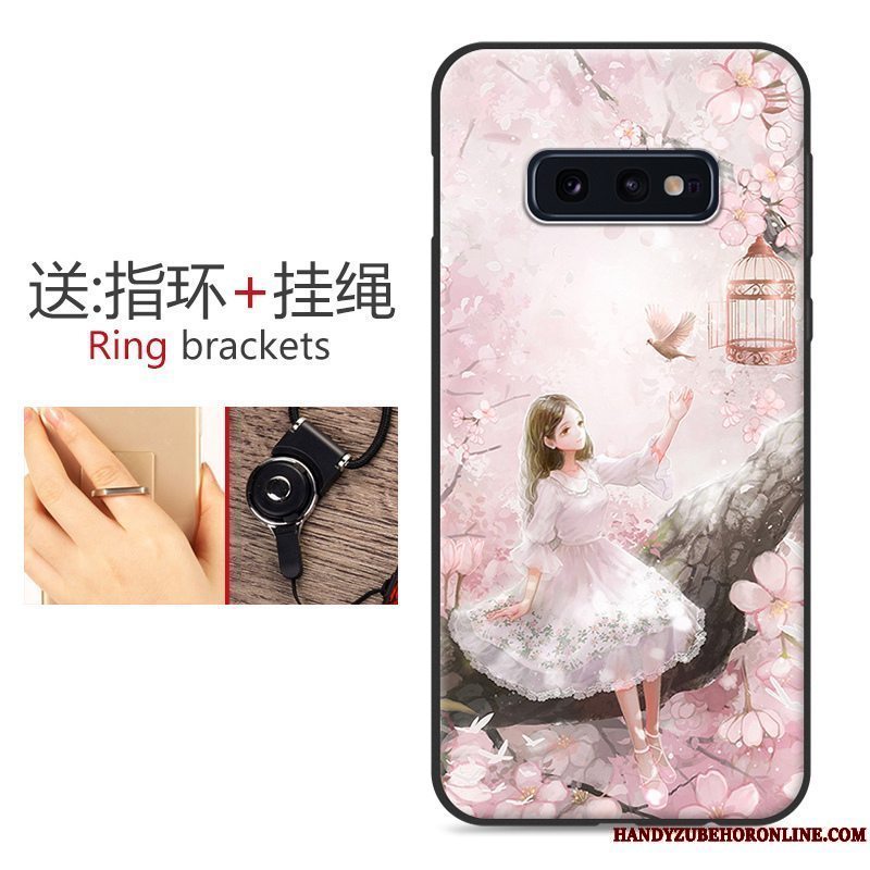 Etui Samsung Galaxy S10e Beskyttelse Trendy Sort, Cover Samsung Galaxy S10e Silikone Telefonsmuk