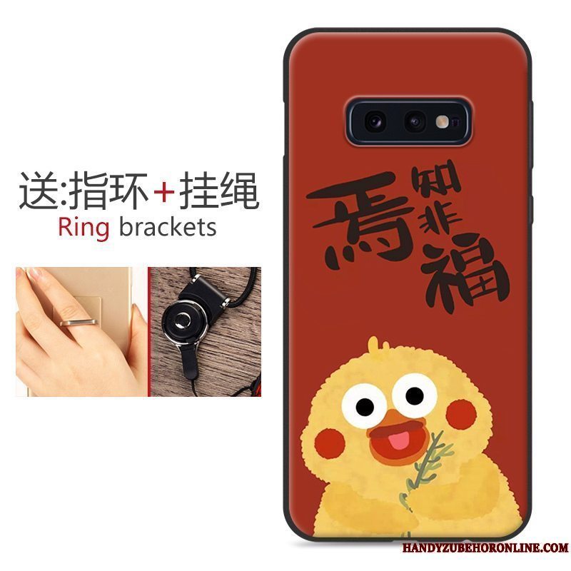 Etui Samsung Galaxy S10e Beskyttelse Trendy Sort, Cover Samsung Galaxy S10e Silikone Telefonsmuk