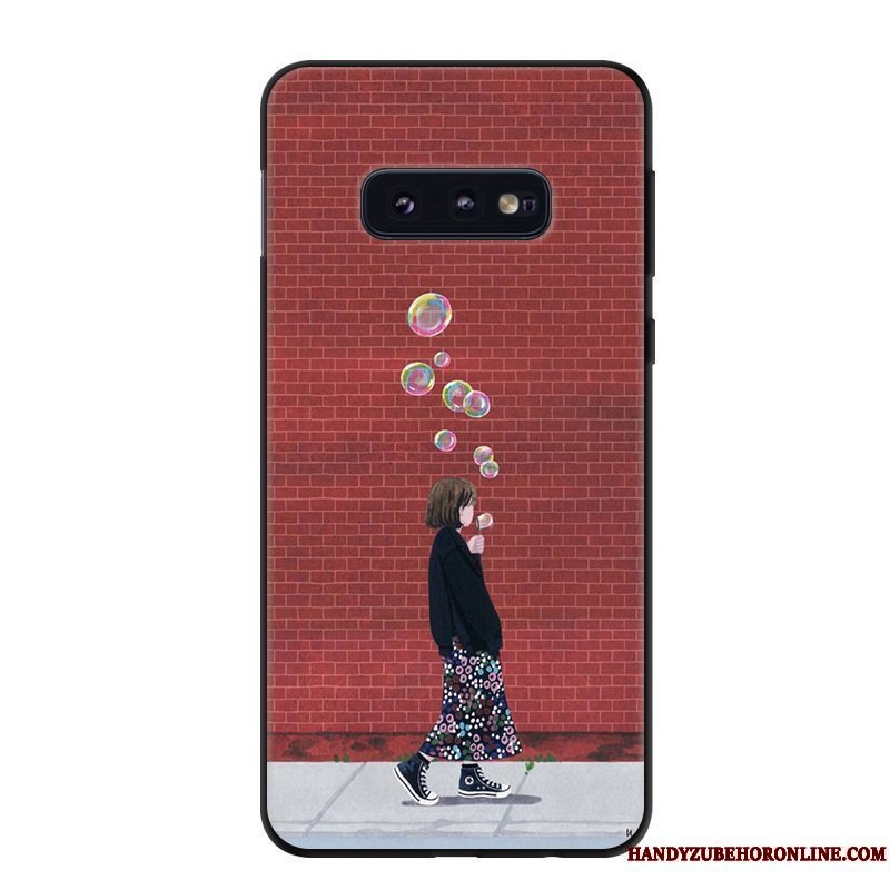 Etui Samsung Galaxy S10e Blød Af Personlighed Grøn, Cover Samsung Galaxy S10e Beskyttelse Anti-fald Telefon