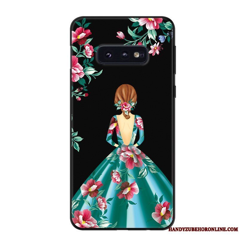 Etui Samsung Galaxy S10e Blød Af Personlighed Grøn, Cover Samsung Galaxy S10e Beskyttelse Anti-fald Telefon