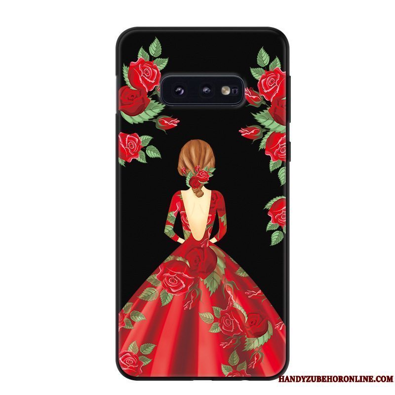 Etui Samsung Galaxy S10e Blød Af Personlighed Grøn, Cover Samsung Galaxy S10e Beskyttelse Anti-fald Telefon