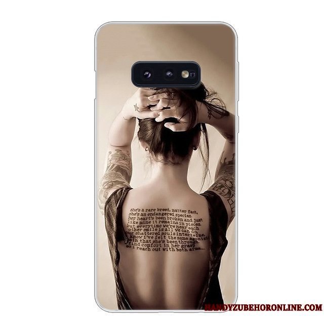 Etui Samsung Galaxy S10e Blød Blå Hvid, Cover Samsung Galaxy S10e Silikone Anti-fald Telefon